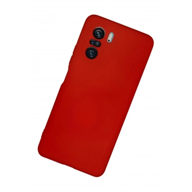 Mey İthalat®   Poco F3 Kılıf Nano içi Kadife Silikon - Kırmızı