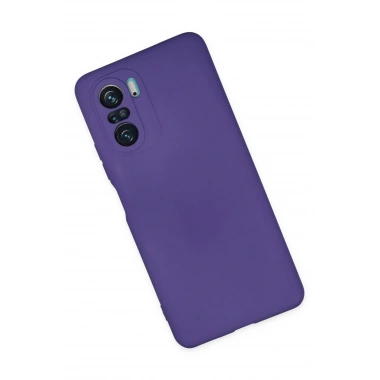 Mey İthalat®   Poco F3 Kılıf Nano içi Kadife Silikon - Mor