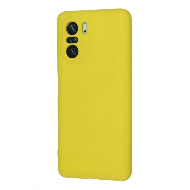 Mey İthalat®   Poco F3 Kılıf Nano içi Kadife Silikon - Sarı