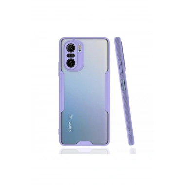 Mey İthalat®   Poco F3 Kılıf Platin Silikon - Lila