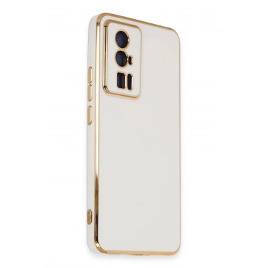 Mey İthalat®   Poco F5 Pro Kılıf Volet Silikon - Beyaz