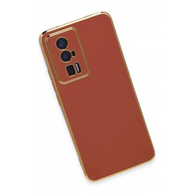 Mey İthalat®   Poco F5 Pro Kılıf Volet Silikon - Kırmızı