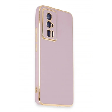Mey İthalat®   Poco F5 Pro Kılıf Volet Silikon - Mor