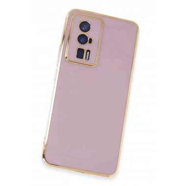 Mey İthalat®   Poco F5 Pro Kılıf Volet Silikon - Mor
