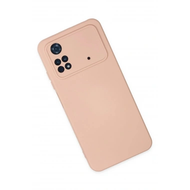 Mey İthalat®   Poco M4 Pro 4G Kılıf Nano içi Kadife Silikon - Pudra