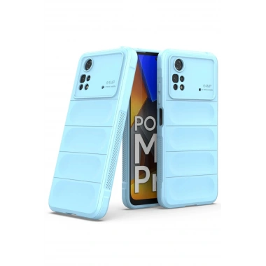 Mey İthalat®   Poco M4 Pro 4G Kılıf Optimum Silikon - Sky Blue