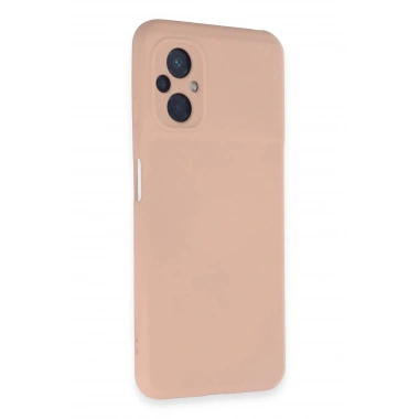 Mey İthalat®   Poco M5 Kılıf Nano içi Kadife Silikon - Pudra