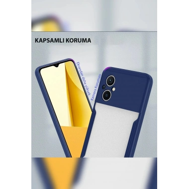Mey İthalat®   Poco M5 Kılıf Platin Silikon - Lacivert