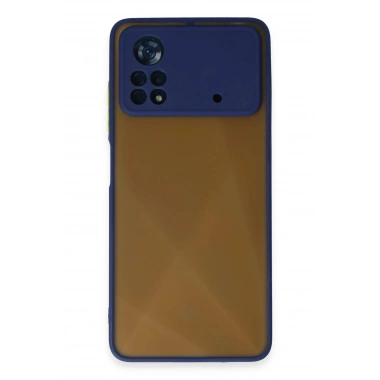Mey İthalat®   Poco X4 Pro 5G Kılıf Montreal Silikon Kapak - Lacivert
