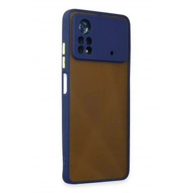 Mey İthalat®   Poco X4 Pro 5G Kılıf Montreal Silikon Kapak - Lacivert
