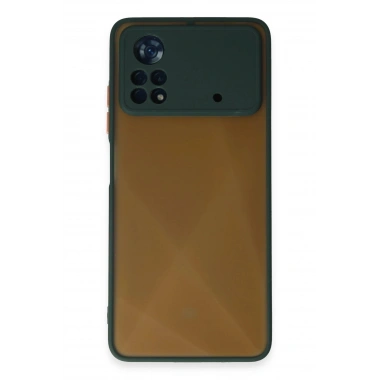 Mey İthalat®   Poco X4 Pro 5G Kılıf Montreal Silikon Kapak - Yeşil