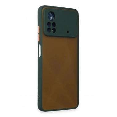 Mey İthalat®   Poco X4 Pro 5G Kılıf Montreal Silikon Kapak - Yeşil