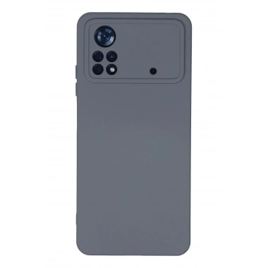 Mey İthalat®   Poco X4 Pro 5G Kılıf Nano içi Kadife Silikon - Gri