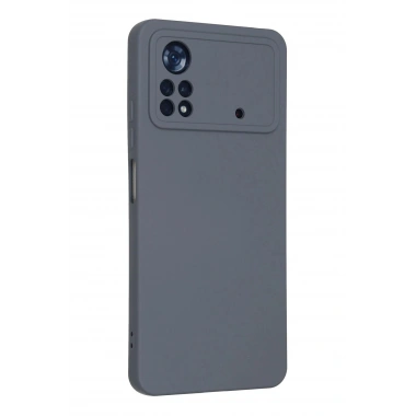 Mey İthalat®   Poco X4 Pro 5G Kılıf Nano içi Kadife Silikon - Gri