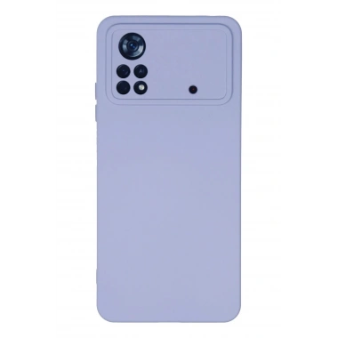 Mey İthalat®   Poco X4 Pro 5G Kılıf Nano içi Kadife Silikon - Lila