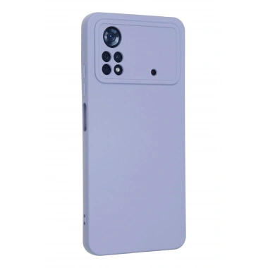 Mey İthalat®   Poco X4 Pro 5G Kılıf Nano içi Kadife Silikon - Lila
