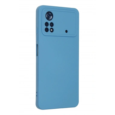 Mey İthalat®   Poco X4 Pro 5G Kılıf Nano içi Kadife Silikon - Mavi