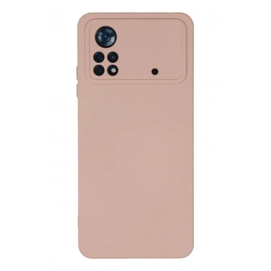 Mey İthalat®   Poco X4 Pro 5G Kılıf Nano içi Kadife Silikon - Pudra