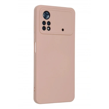 Mey İthalat®   Poco X4 Pro 5G Kılıf Nano içi Kadife Silikon - Pudra