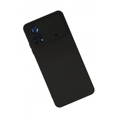 Mey İthalat®   Poco X4 Pro 5G Kılıf Nano içi Kadife Silikon - Siyah