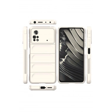 Mey İthalat®   Poco X4 Pro 5G Kılıf Optimum Silikon - Krem