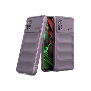 Mey İthalat®   Poco X4 Pro 5G Kılıf Optimum Silikon - Mor