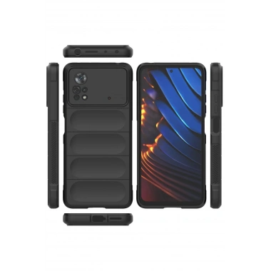 Mey İthalat®   Poco X4 Pro 5G Kılıf Optimum Silikon - Siyah
