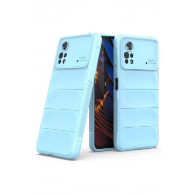 Mey İthalat®   Poco X4 Pro 5G Kılıf Optimum Silikon - Sky Blue