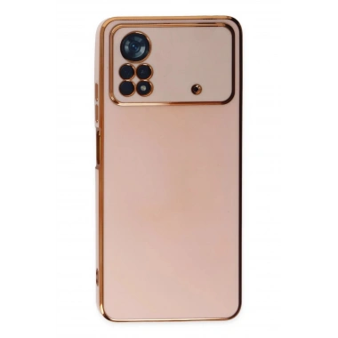Mey İthalat®   Poco X4 Pro 5G Kılıf Volet Silikon - Pembe