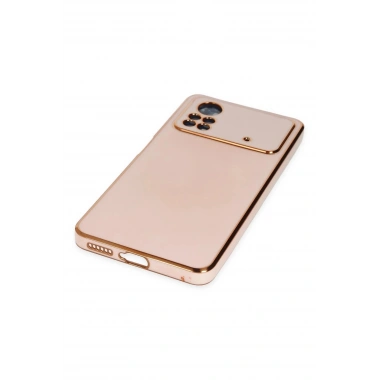 Mey İthalat®   Poco X4 Pro 5G Kılıf Volet Silikon - Pembe