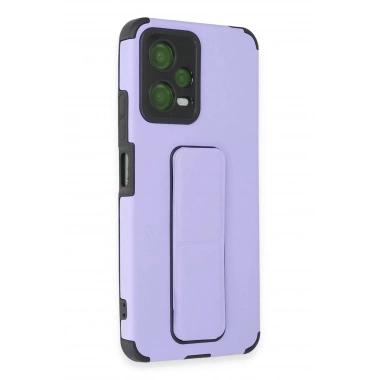 Mey İthalat® Poco X5 5G Kılıf Mega Standlı Silikon - Lila