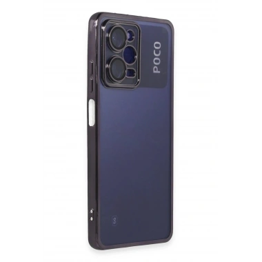 Mey İthalat®   Poco X5 Pro 5G Kılıf  Lensli Silikon - Mor
