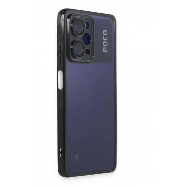 Mey İthalat®   Poco X5 Pro 5G Kılıf  Lensli Silikon - Siyah