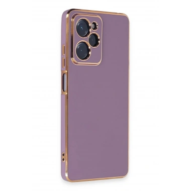 Mey İthalat®   Poco X5 Pro 5G Kılıf Volet Silikon - Mor