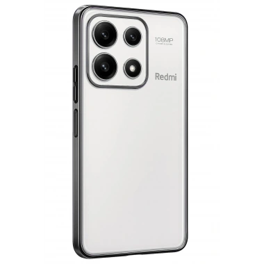 Mey İthalat®   Poco X6 Pro Kılıf  Lensli Silikon - Gümüş