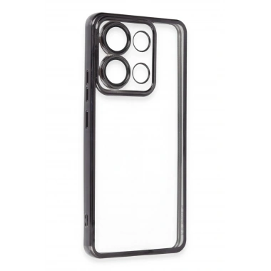 Mey İthalat®   Poco X6 Pro Kılıf  Lensli Silikon - Siyah