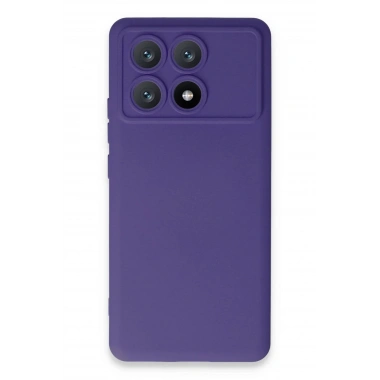 Mey İthalat®   Poco X6 Pro Kılıf Nano içi Kadife Silikon - Mor
