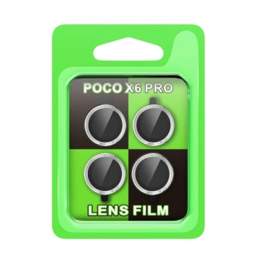 Mey İthalat® Poco X6 Pro Raze Metal Kamera Lens - Gümüş