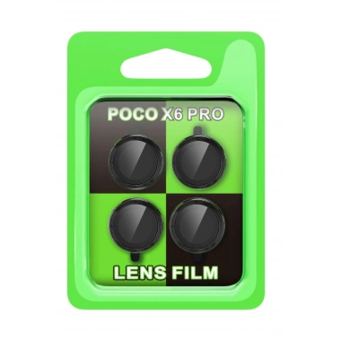Mey İthalat® Poco X6 Pro Raze Metal Kamera Lens - Siyah