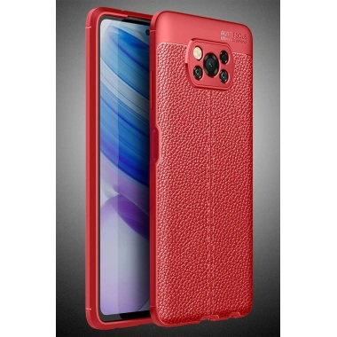 Mey İthalat®   Pocophone X3 Kılıf Auto Focus Kapak - Kırmızı