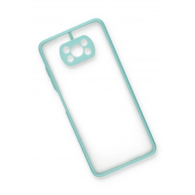 Mey İthalat®   Pocophone X3 Kılıf Montreal Silikon Kapak - Turkuaz