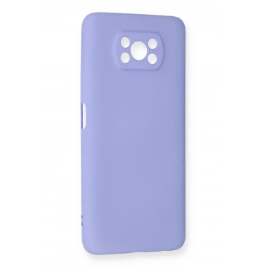 Mey İthalat®   Pocophone X3 Kılıf Nano içi Kadife Silikon - Lila