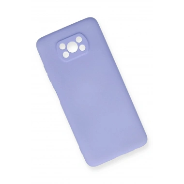Mey İthalat®   Pocophone X3 Kılıf Nano içi Kadife Silikon - Lila