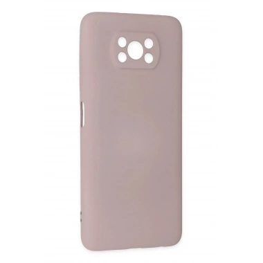 Mey İthalat®   Pocophone X3 Kılıf Nano içi Kadife Silikon - Pudra