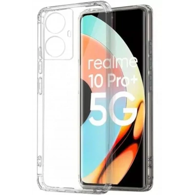 Mey İthalat®  Realme 10 Pro Plus 5G Kılıf Lüx Şeffaf Silikon