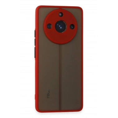 Mey İthalat®  Realme 11 Pro Kılıf Montreal Silikon Kapak - Kırmızı