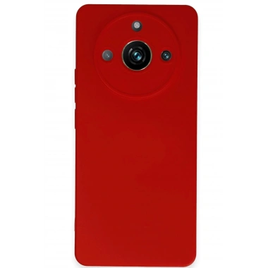 Mey İthalat®  Realme 11 Pro Kılıf Nano içi Kadife Silikon - Kırmızı