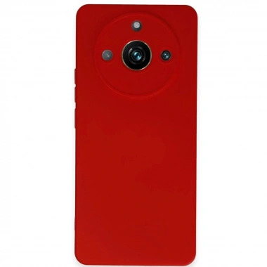 Mey İthalat®  Realme 11 Pro Kılıf Nano içi Kadife Silikon - Kırmızı