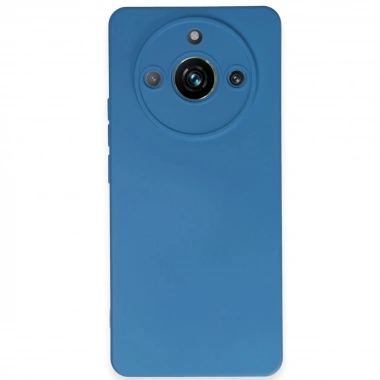 Mey İthalat®  Realme 11 Pro Kılıf Nano içi Kadife Silikon - Mavi