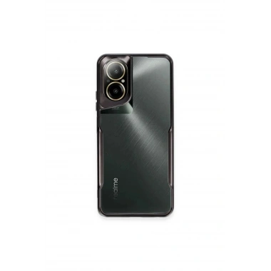 Mey İthalat®  Realme 12 Lite Kılıf Boyi Silikon Kapak - Siyah